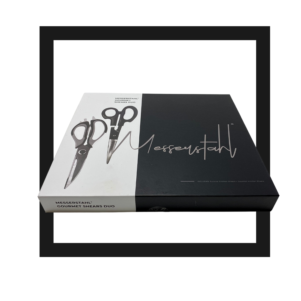 Gourmet Shears Duo — Messerstahl 2.0 – Knives that look sharp too.